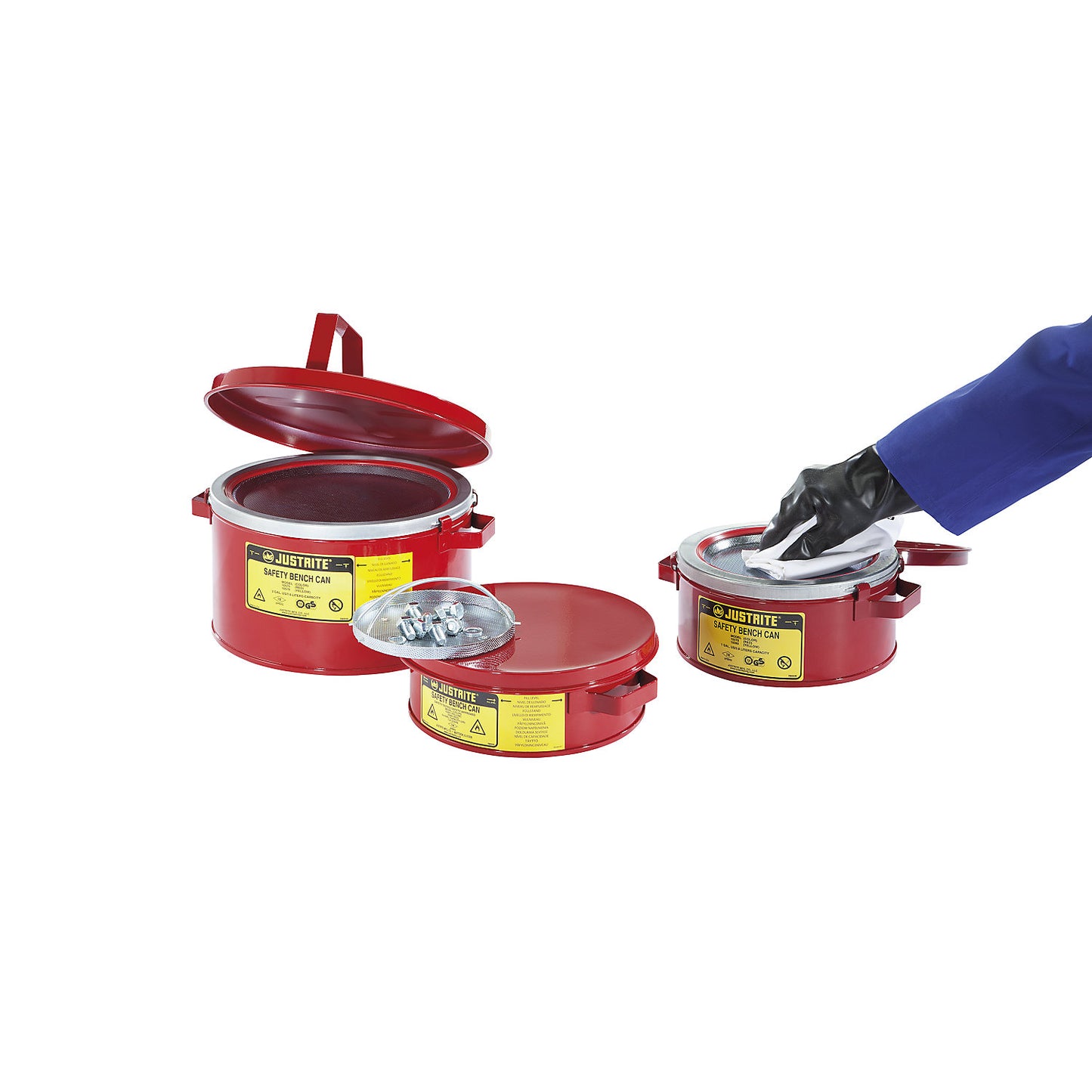 Impregnation can, sheet steel, zinc plated and painted, capacity 8 l.