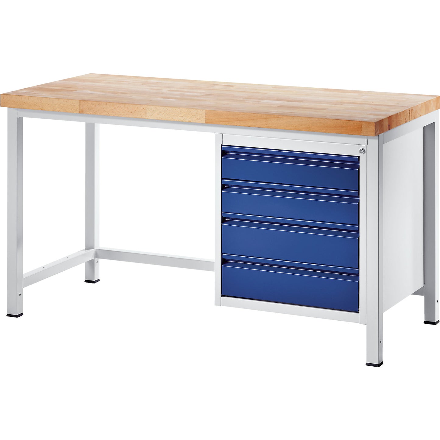 Workbench, frame construction, 4 L size drawers, depth 900 mm, width 2000 mm.