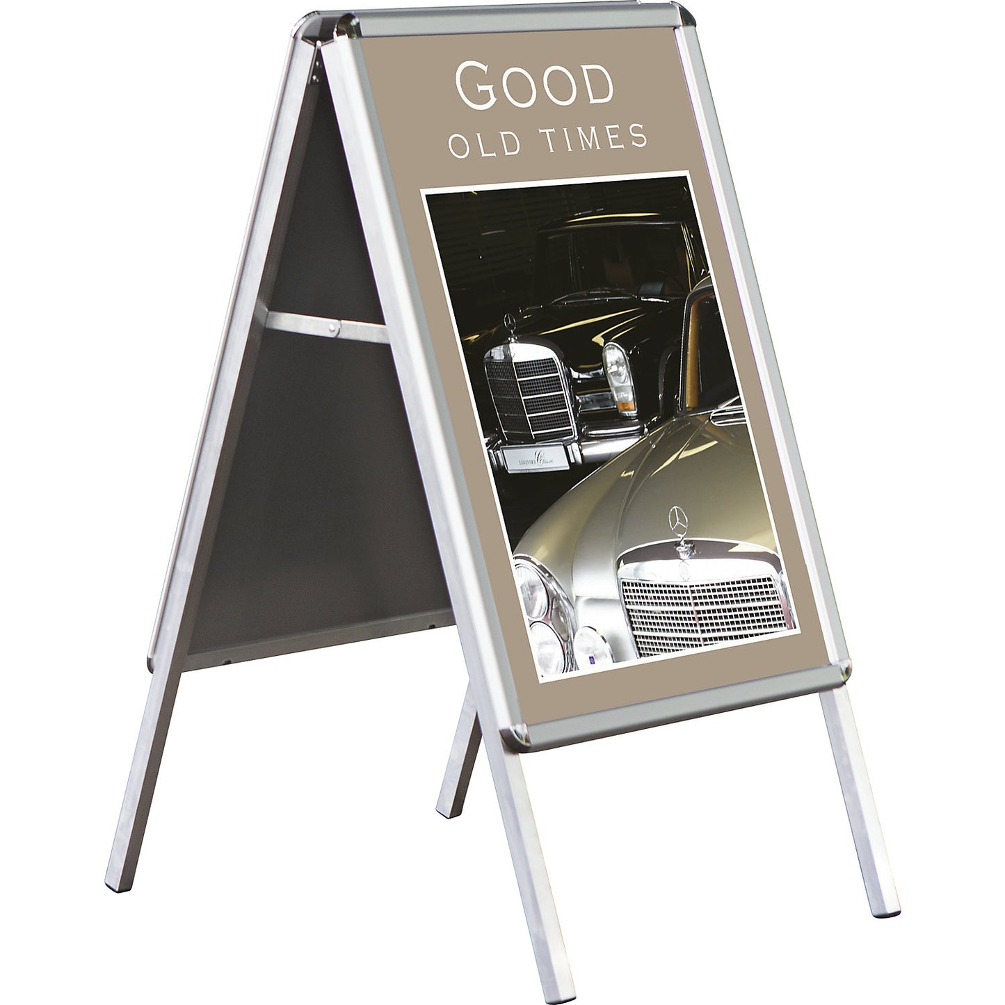 OUTDOOR folding advertising stand, HxWxD 1120 x 639 x 744 mm, 1+ items.