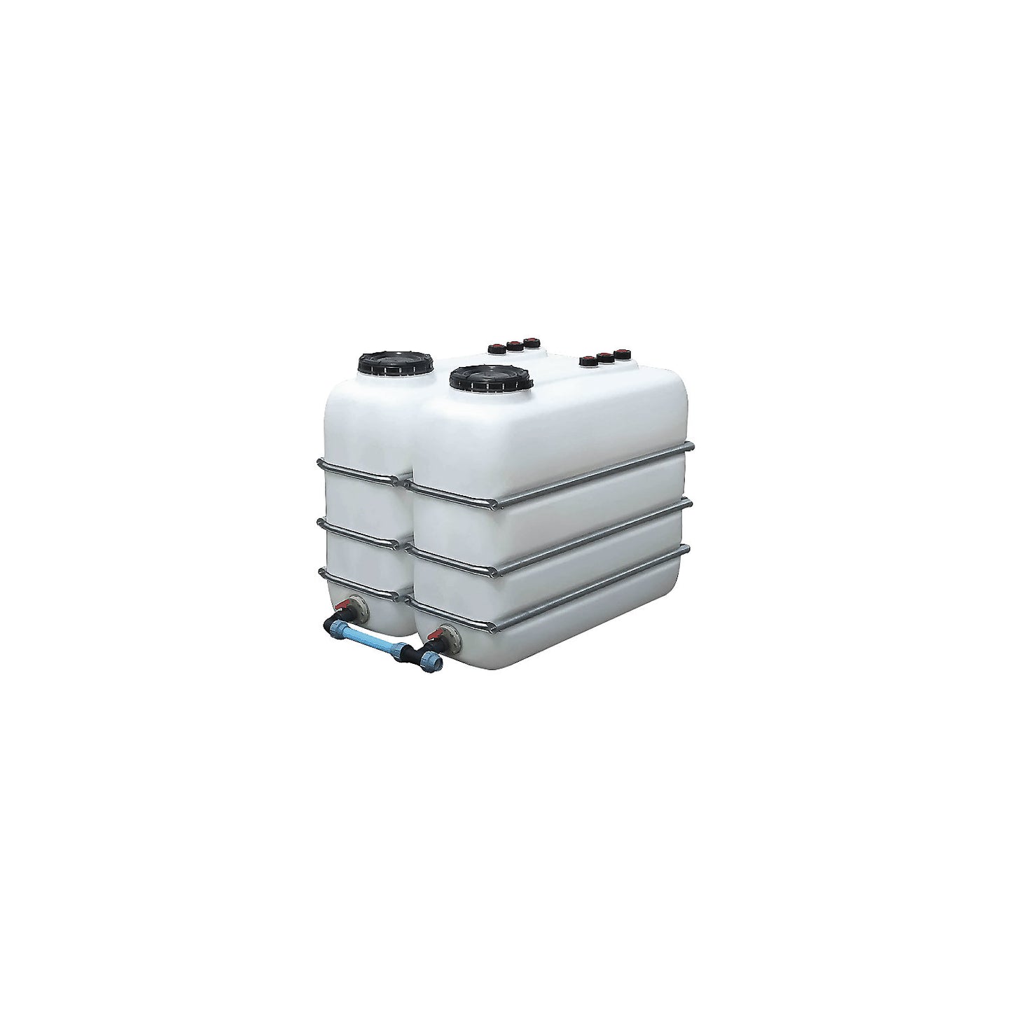 Compact tank, capacity 1100 l, PE suitable for foodstuffs.