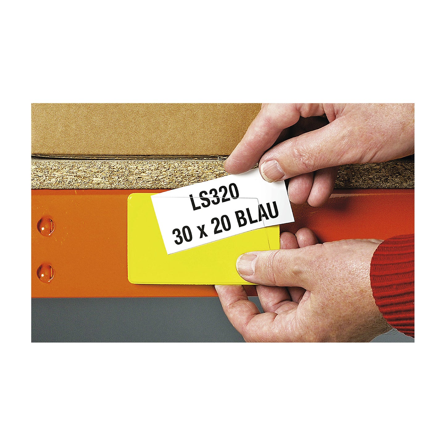 Label holder, magnetic, pack of 100, WxL 40 x 120 mm.