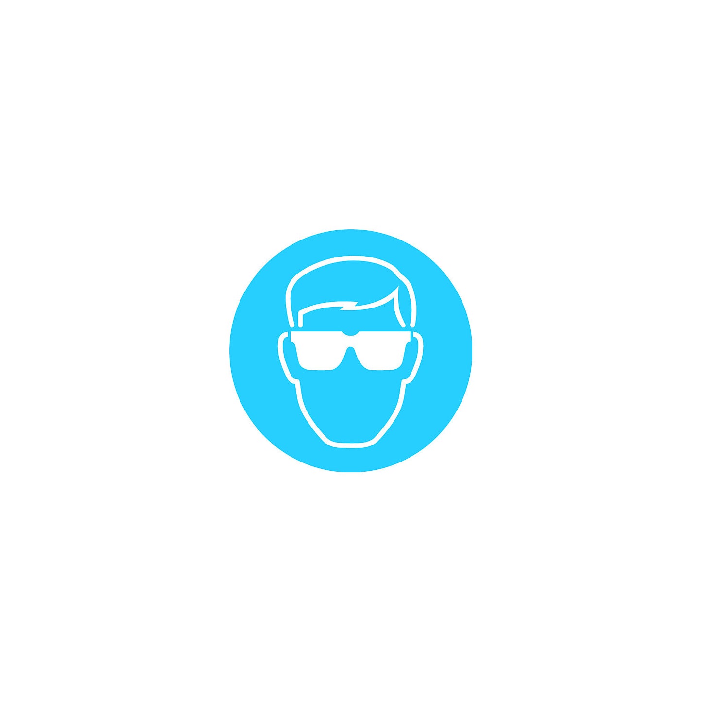 PVC pictogram, safety glasses, pack of 2, self-adhesive.