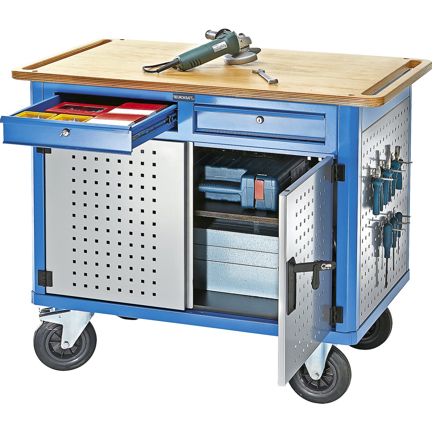 Shelf, MDF panel, LxW 1040 x 665 mm, for assembly trolley.