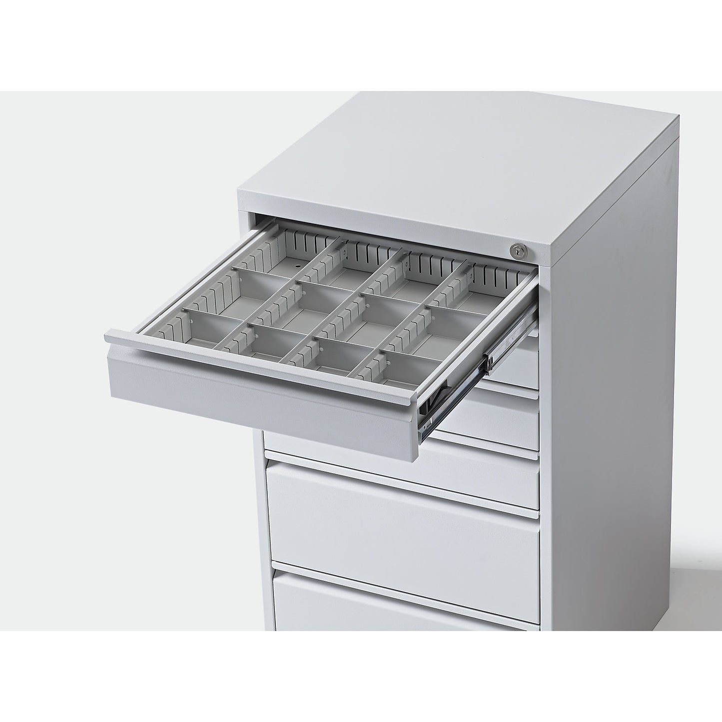 Drawer divider set, for drawer cupboard, for drawer height 100 mm.