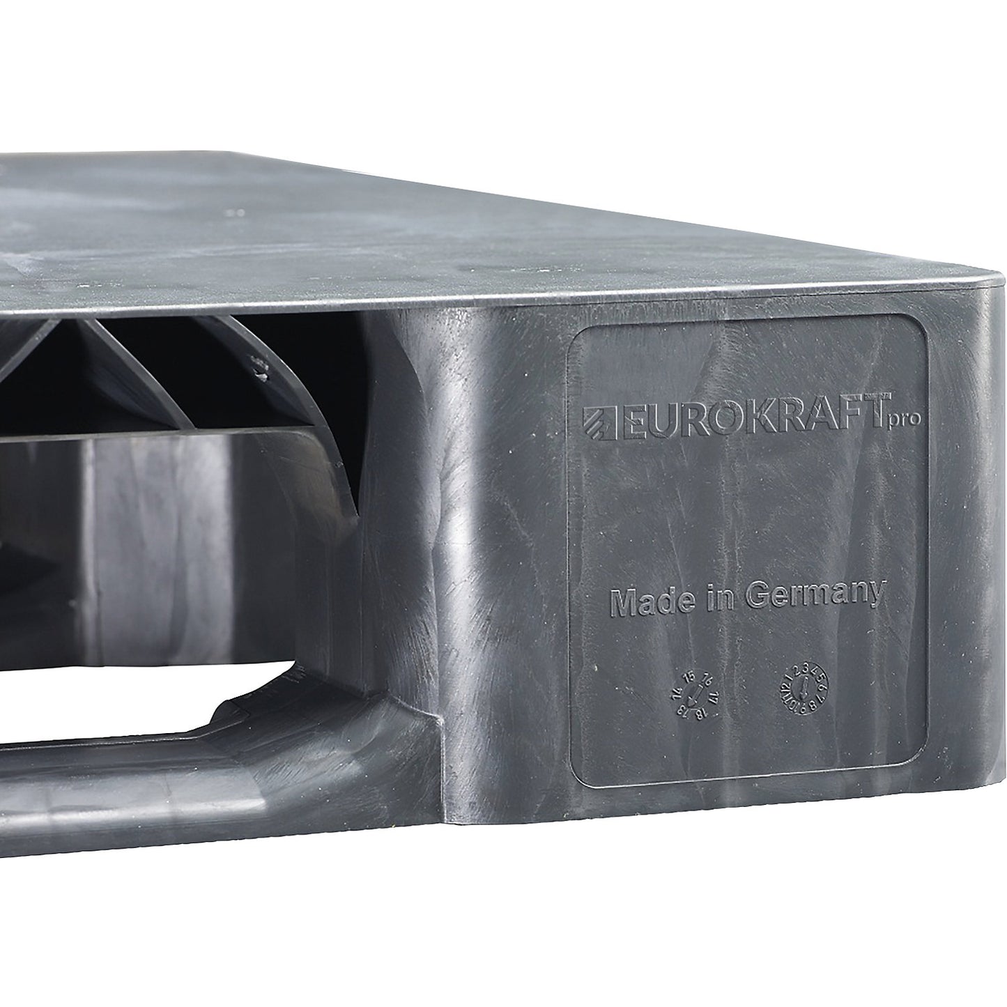 Plastic runner pallet, LxW 1200 x 800 mm, grey.