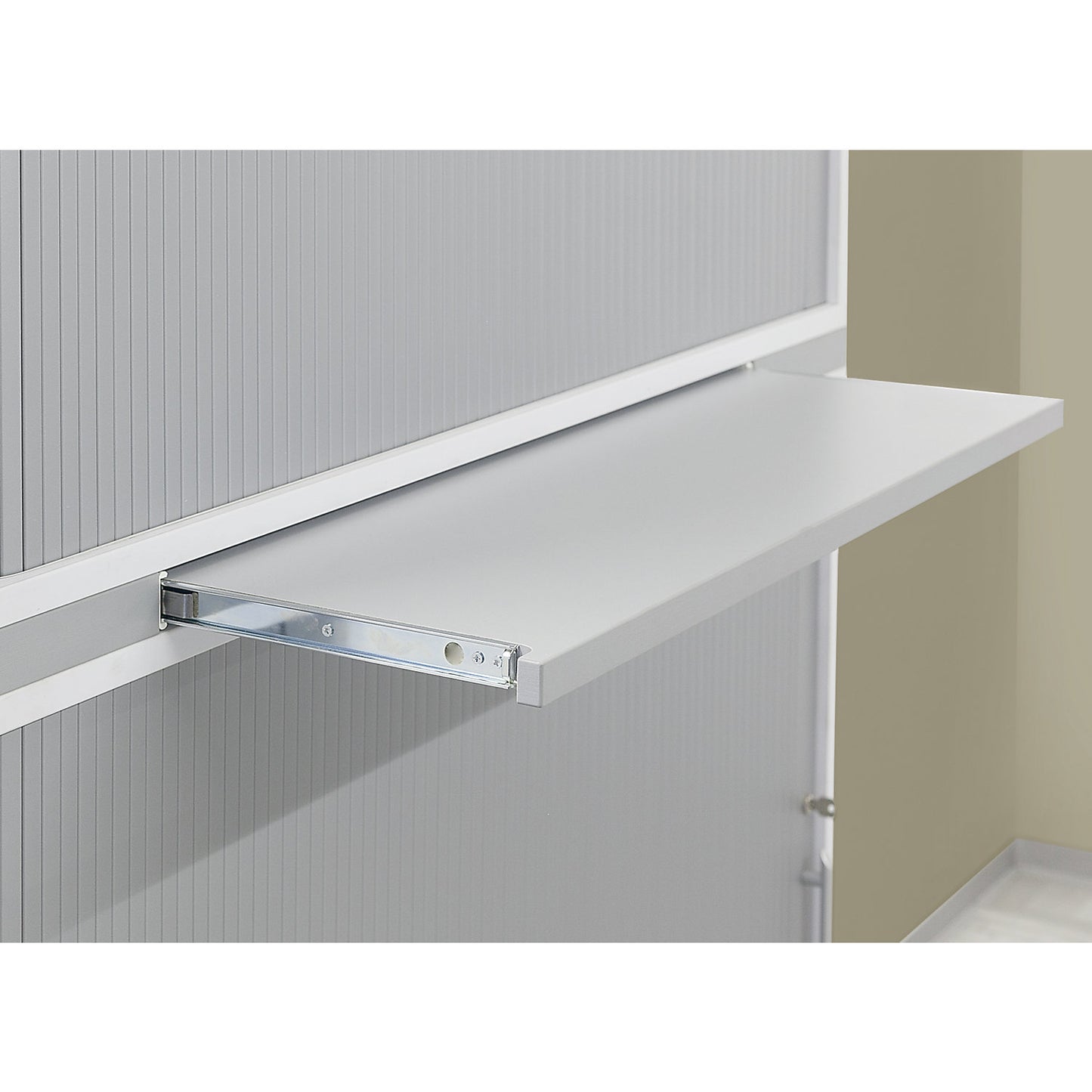 Pull-out tray, WxD 1200 x 400 mm, silver.