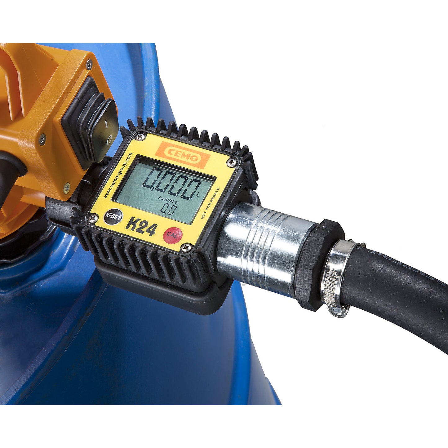 Volumetric flow meter, digital, for diesel and heating oil, 10 - 120 l/min.