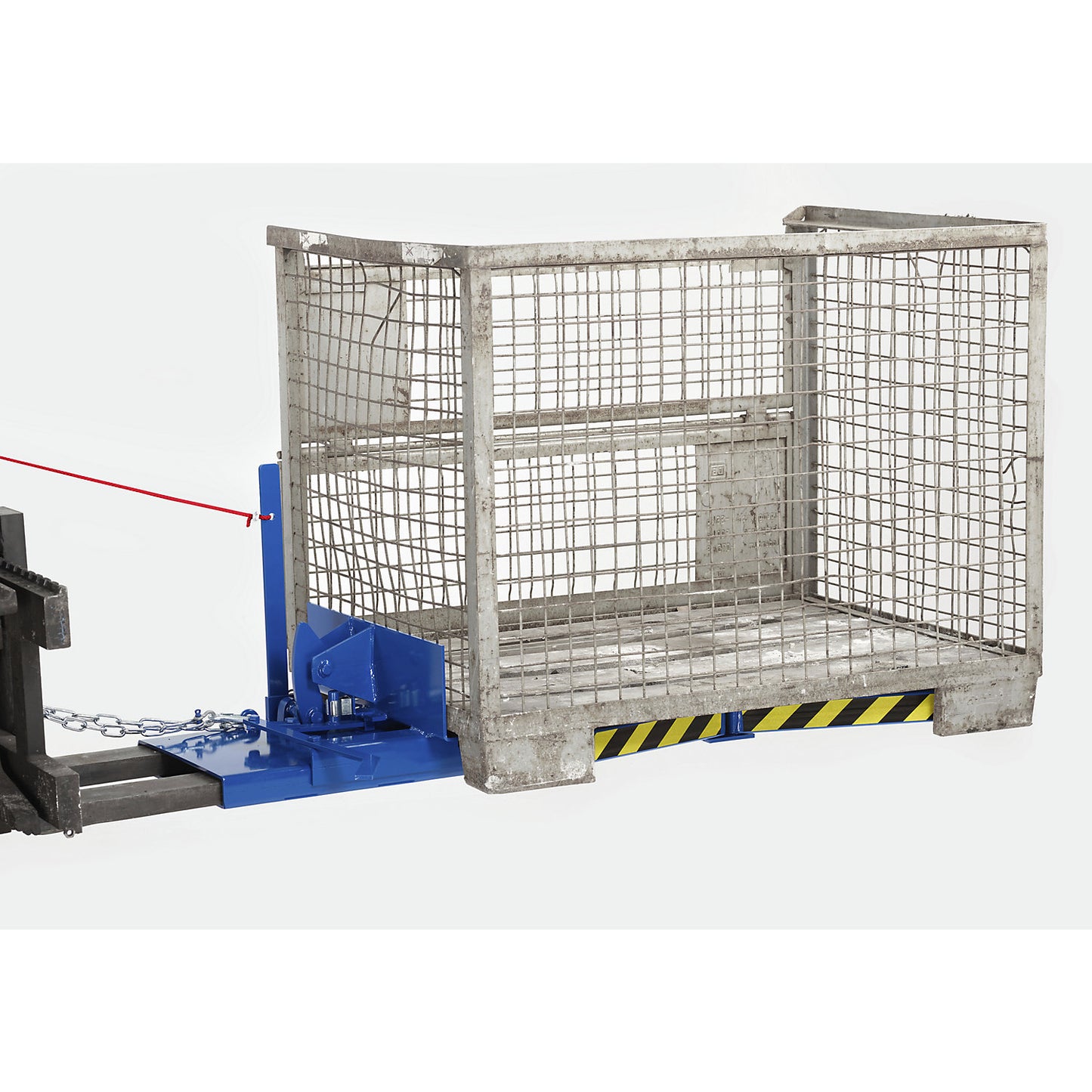 Euro mesh pallet turner, max. load 450 kg, gentian blue.