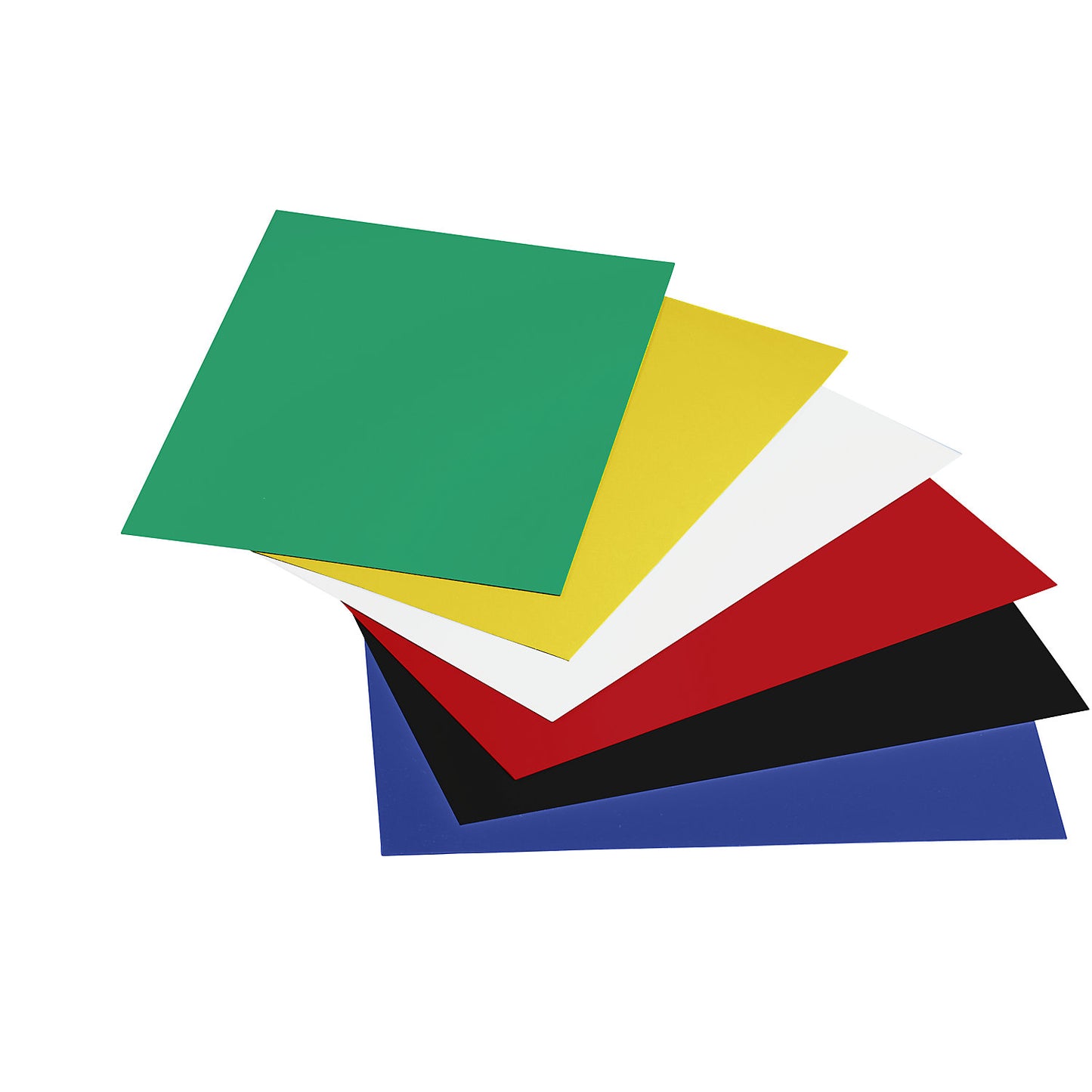 Magnetic rectangle, format A4, pack of 6, blue.