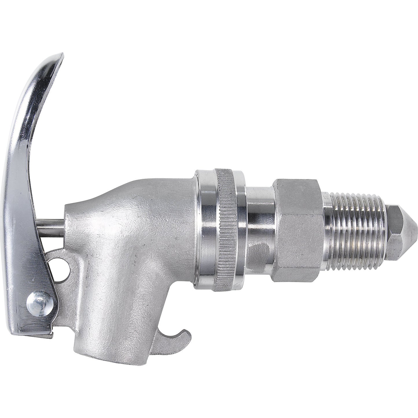 Safety stop cock, stainless steel, self-closing with flame trap, 3/4'' thread, pack of 1.