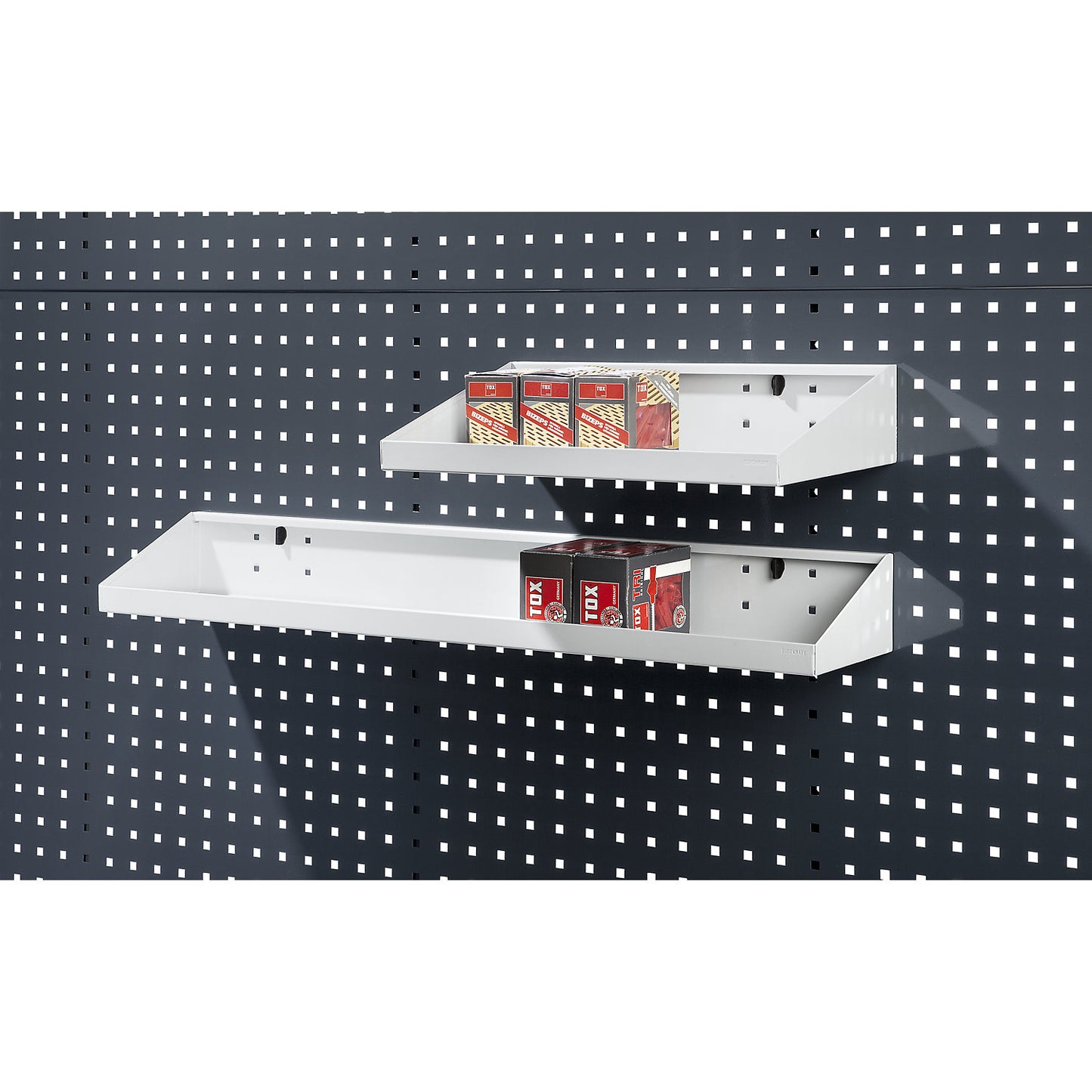 Shelf, light grey, WxD 900 x 170 mm.