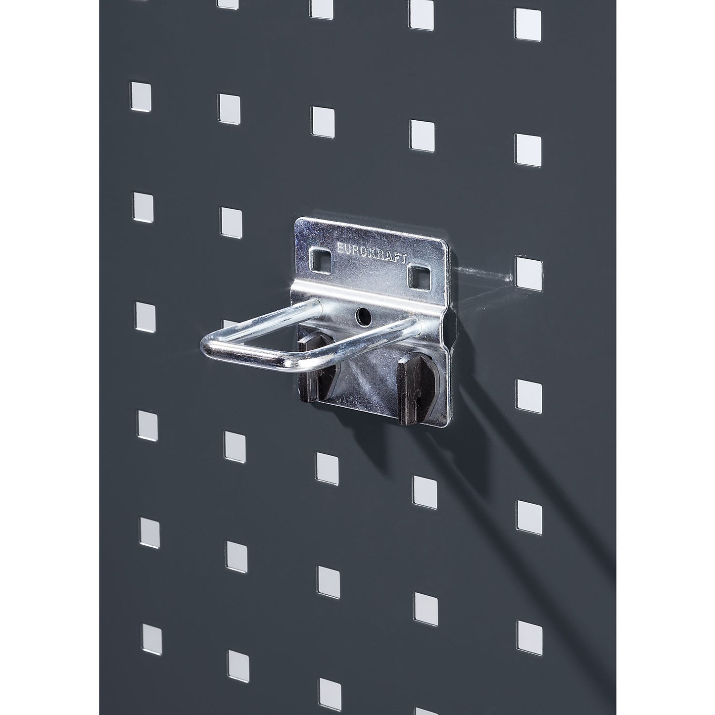 U-shape holder, zinc plated, pack of 5, WxD 60 x 20 mm.