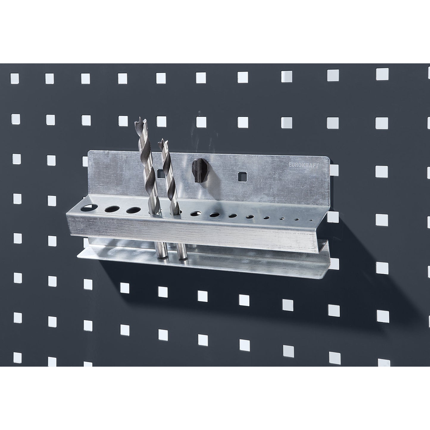 Drill bit holder, WxH 225 x 65 mm, with 13 holders.