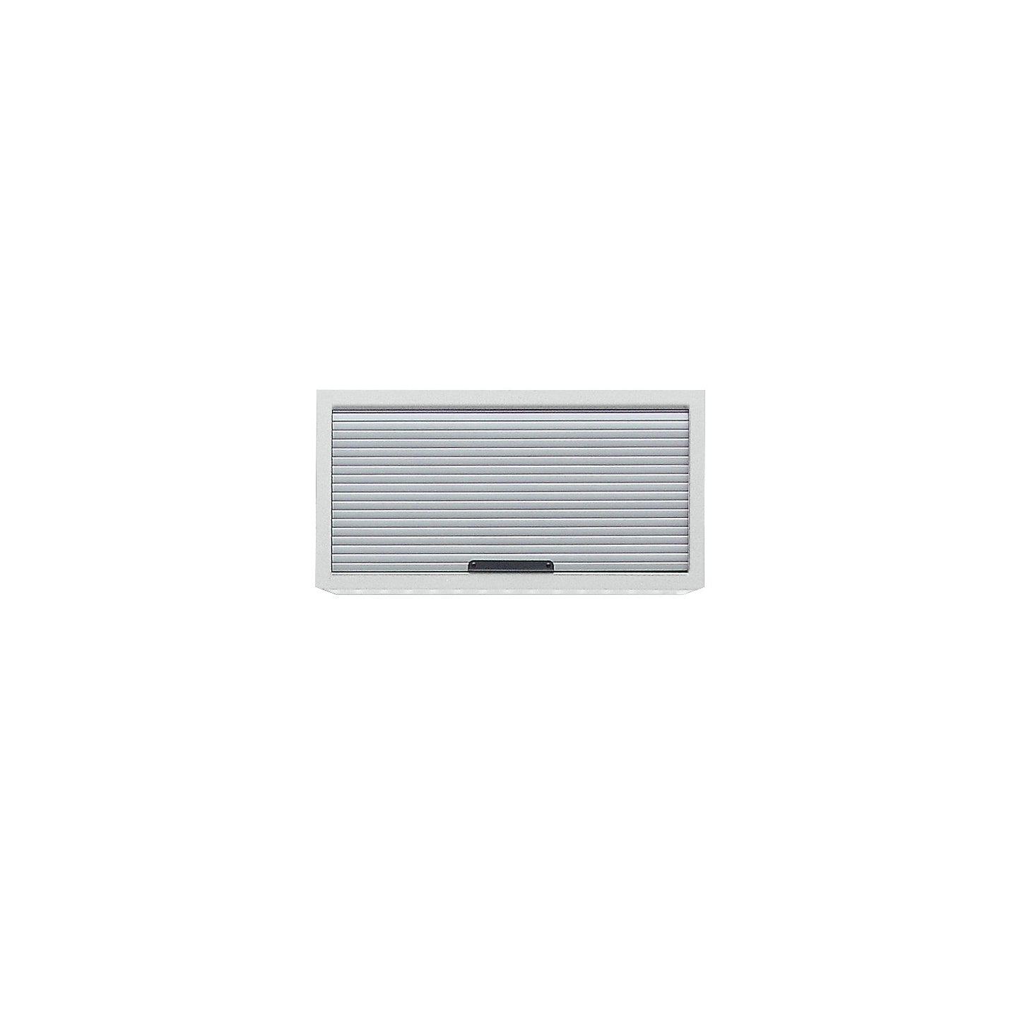 Roller shutter wall mounted cupboard, HxWxD 350 x 680 x 280 mm, for mounting on perforated panels.