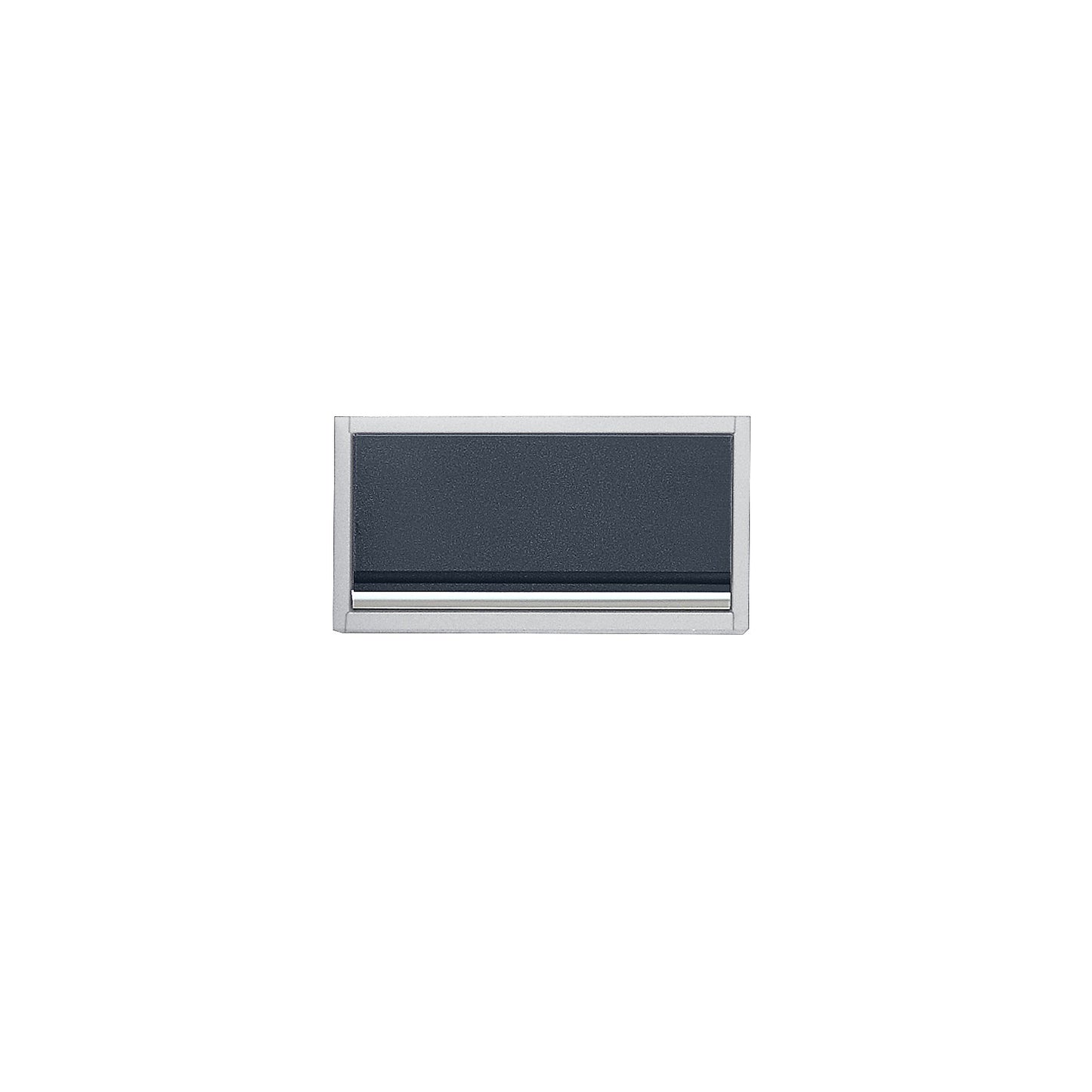 Wall mounted cupboard with front flap, HxWxD 350 x 680 x 280 mm, for mounting on perforated panels.