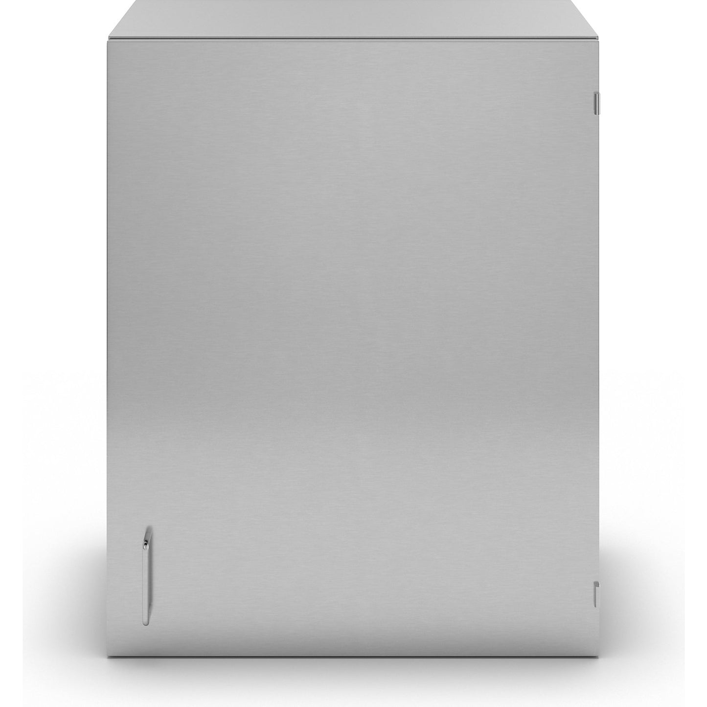 Cleanroom wall mounted cupboard made of stainless steel, 1 hinged door, width 600 mm.