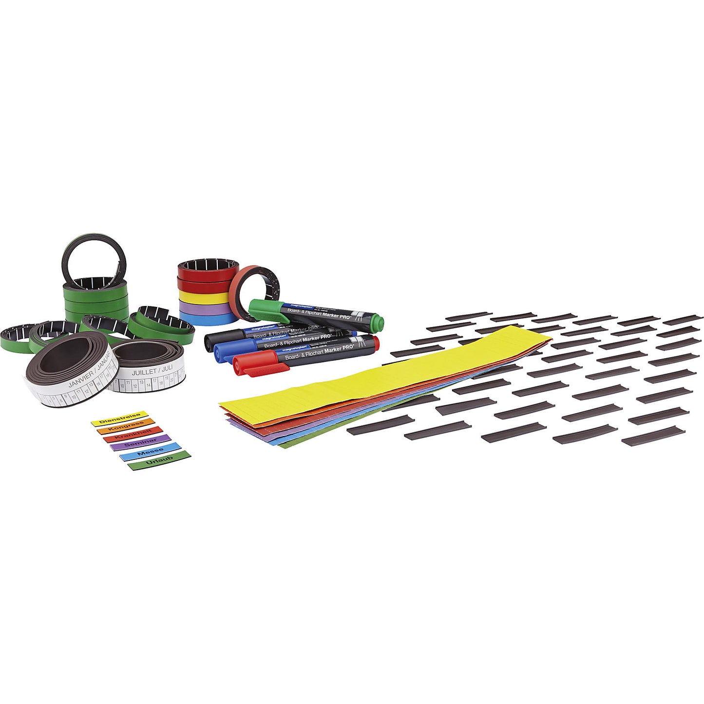 Yearly planner set, 5-day week, for 45 employees.