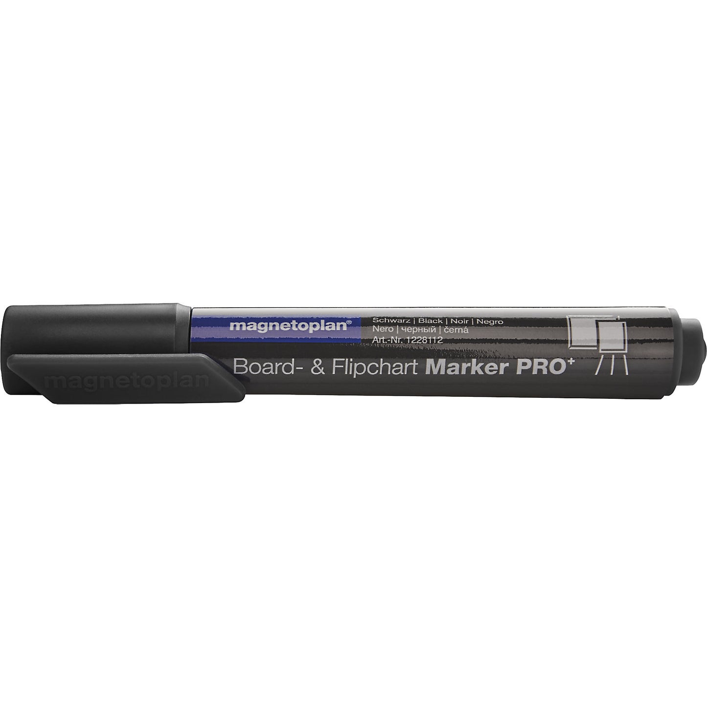 PRO+ board and flip-chart marker, line width 1.5 - 3 mm, pack of 24, black.