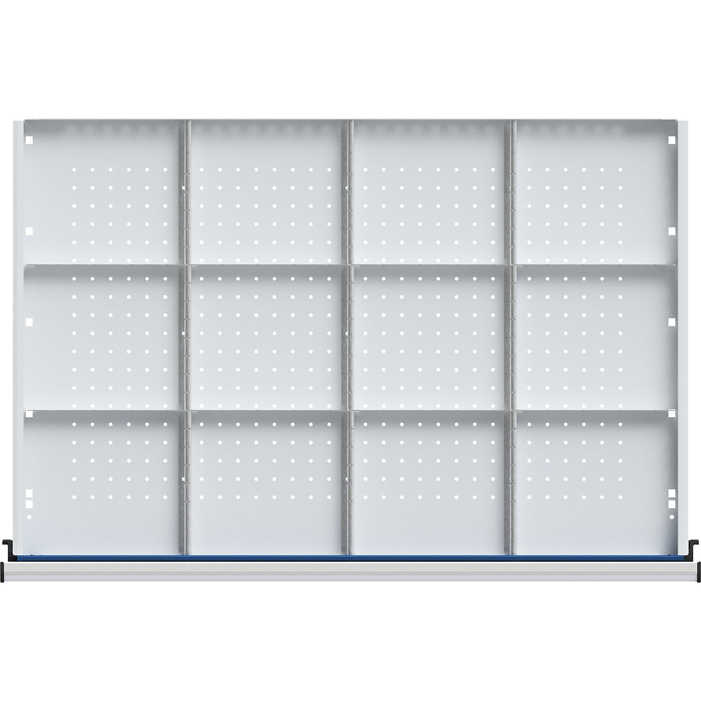 Drawer divider, 3 longitudinal and 8 cross dividers, for heights 180 - 300 mm.
