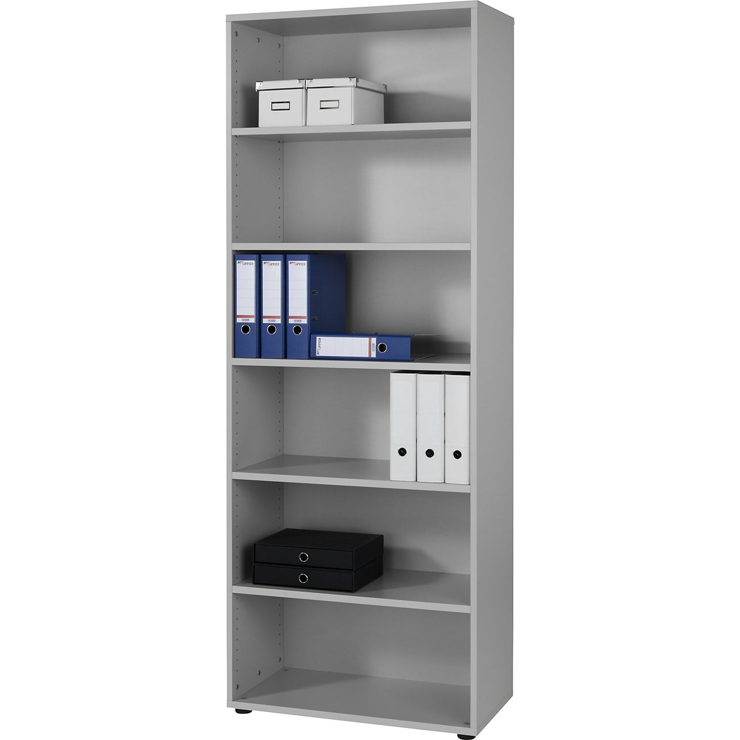RENATUS - Shelf unit, HxW 2154 x 800 mm, 5 shelves, light grey.