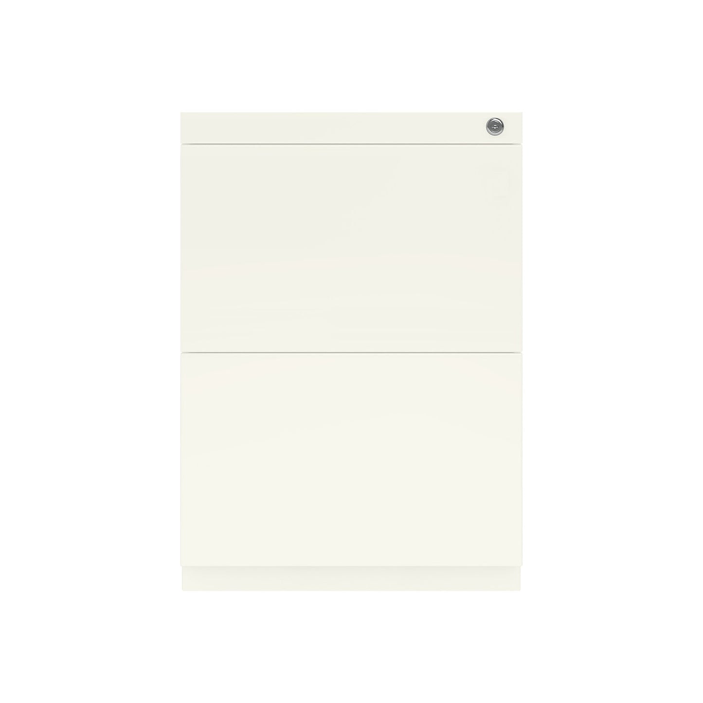 Note™ fixed pedestal, with 2 suspension file drawers, height 698 - 731 mm, without top, traffic white.