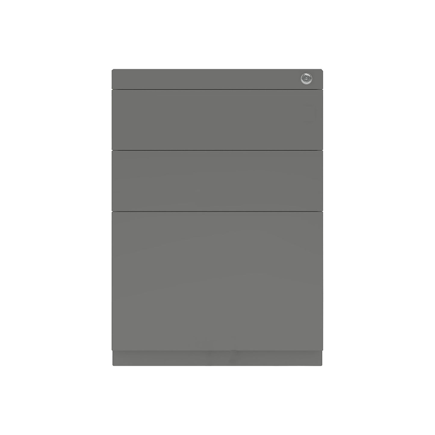 Note™ fixed pedestal, with 2 universal drawers, 1 suspension file drawer, without top, depth 775 mm, charcoal.