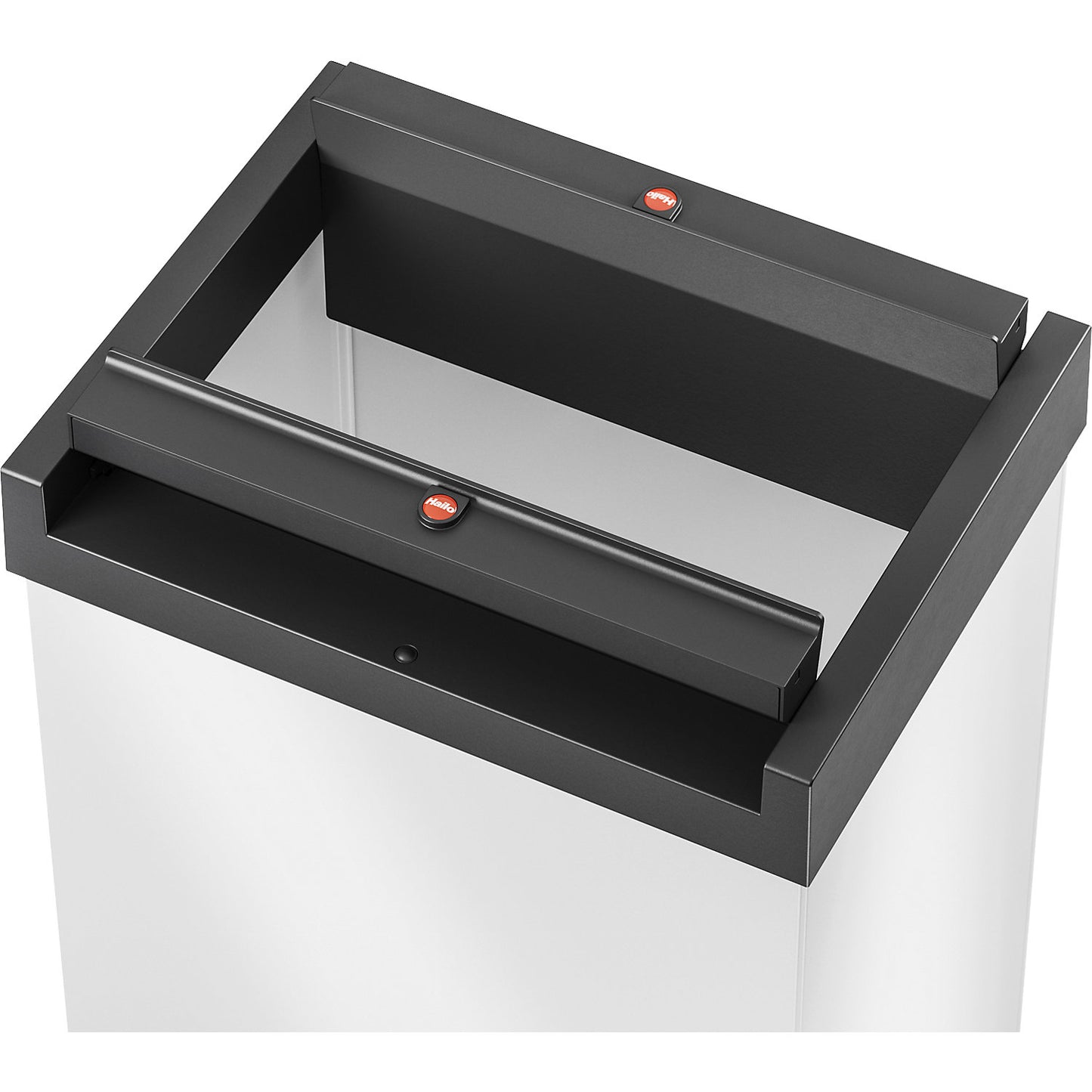 BIG-BOX SWING swing lid waste box, capacity 52 l, container white.