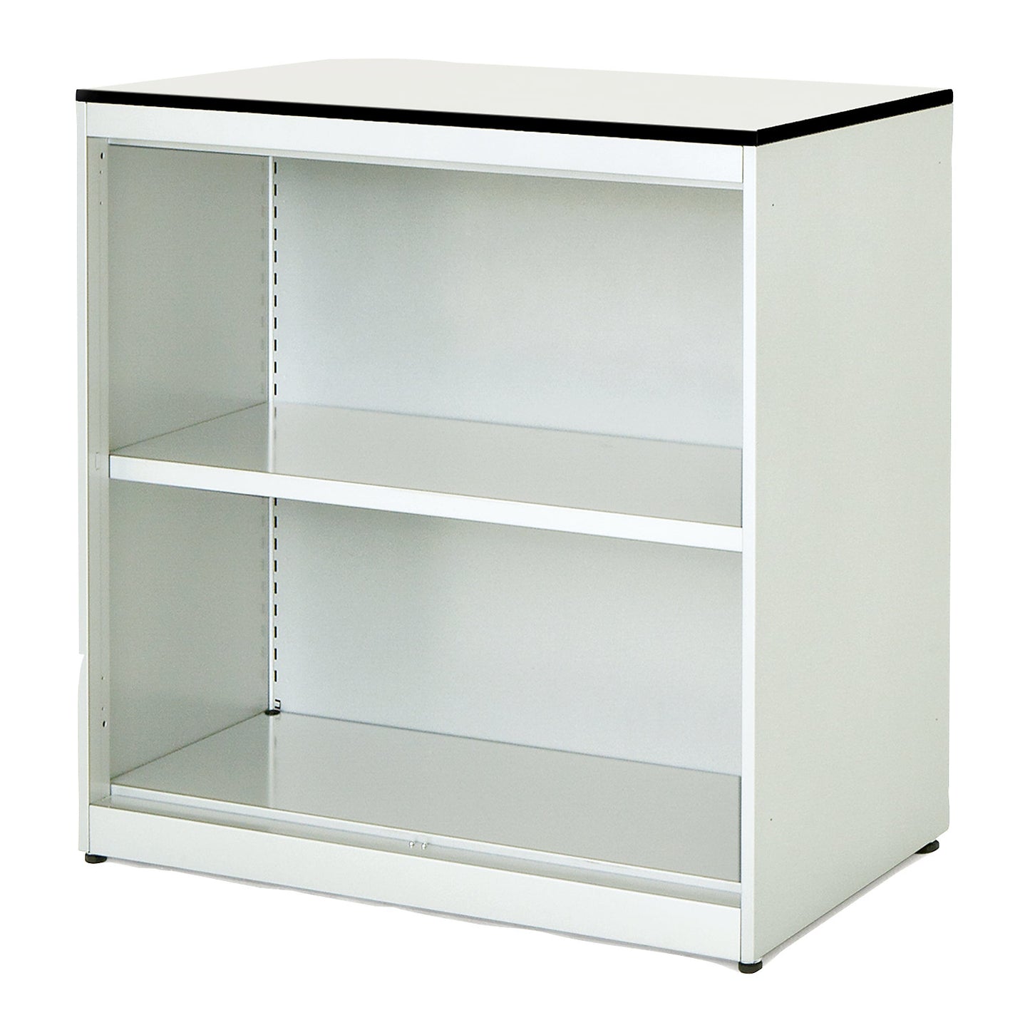 Combination shelf unit, HxWxD 818 x 800 x 432 mm, solid core panel, 1 shelf, pure white / white.