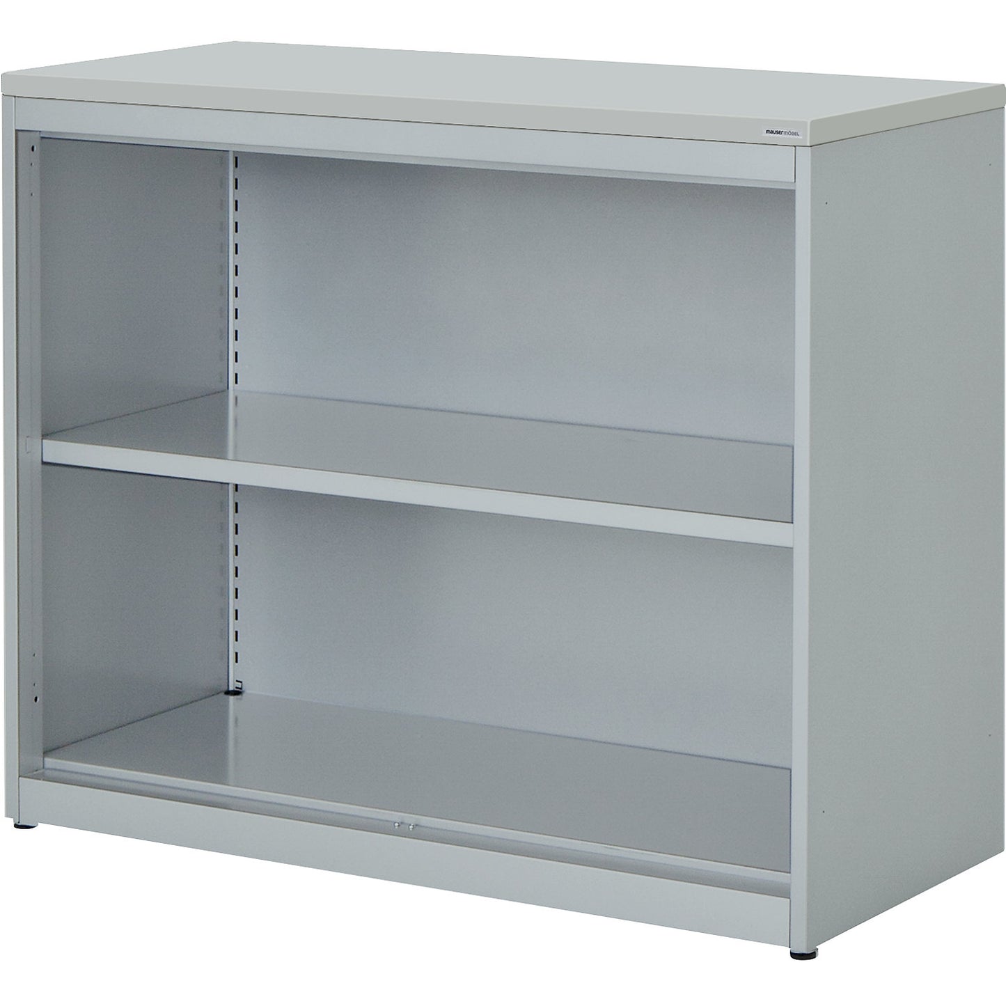 Combination shelf unit, HxWxD 830 x 1000 x 432 mm, plastic panel, 1 shelf, light grey.