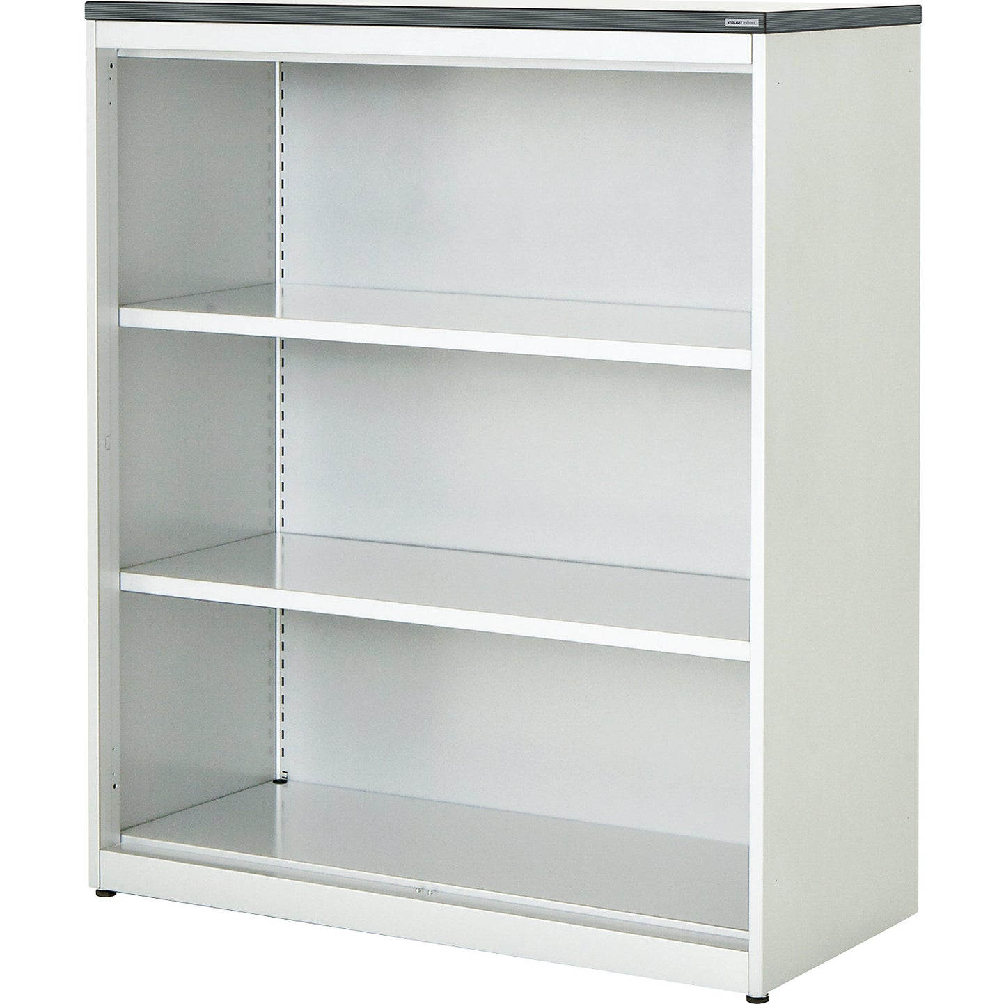 Combination shelf unit, HxWxD 1180 x 1000 x 432 mm, plastic panel, 2 shelves, pure white / white.