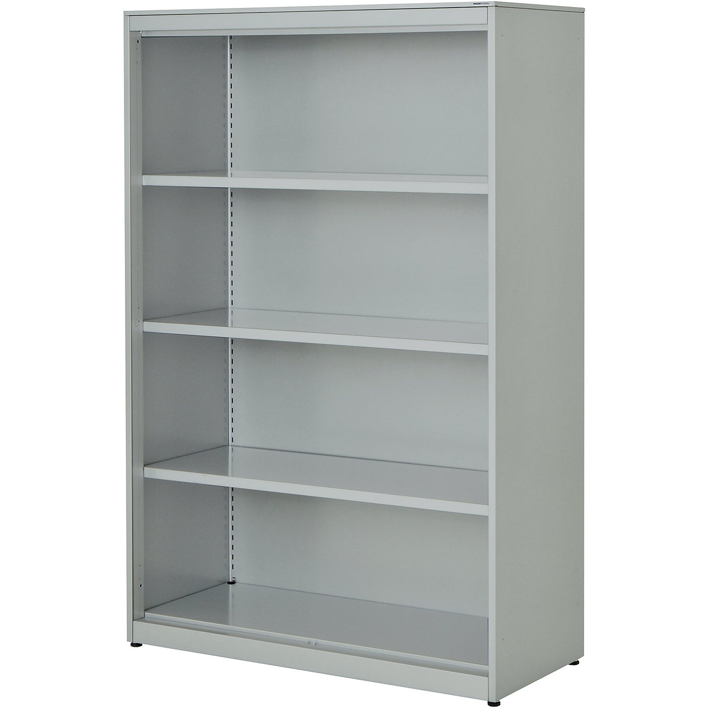 Combination shelf unit, HxWxD 1516 x 1000 x 432 mm, steel panel, 3 shelves, light grey.