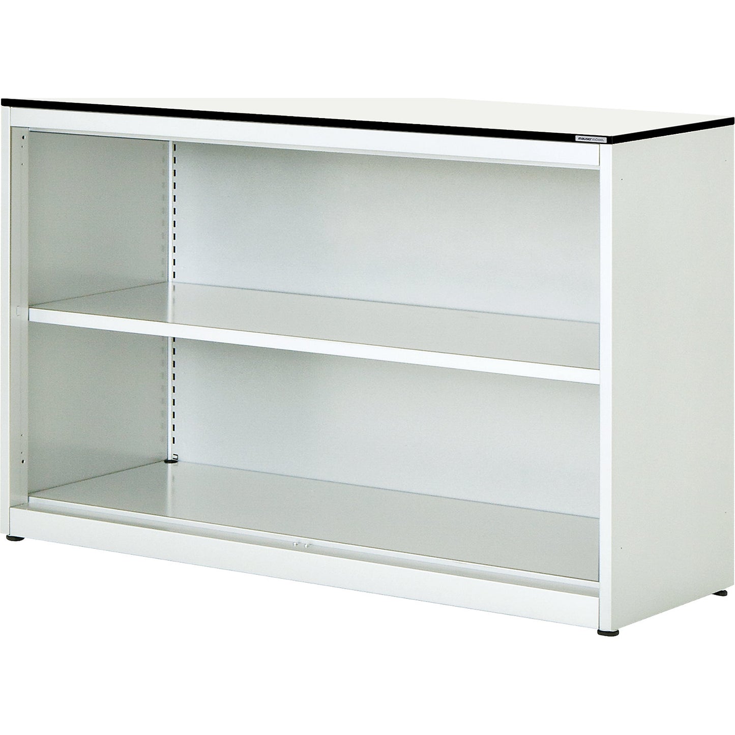 Combination shelf unit, HxWxD 818 x 1200 x 432 mm, solid core panel, 1 shelf, pure white / white.