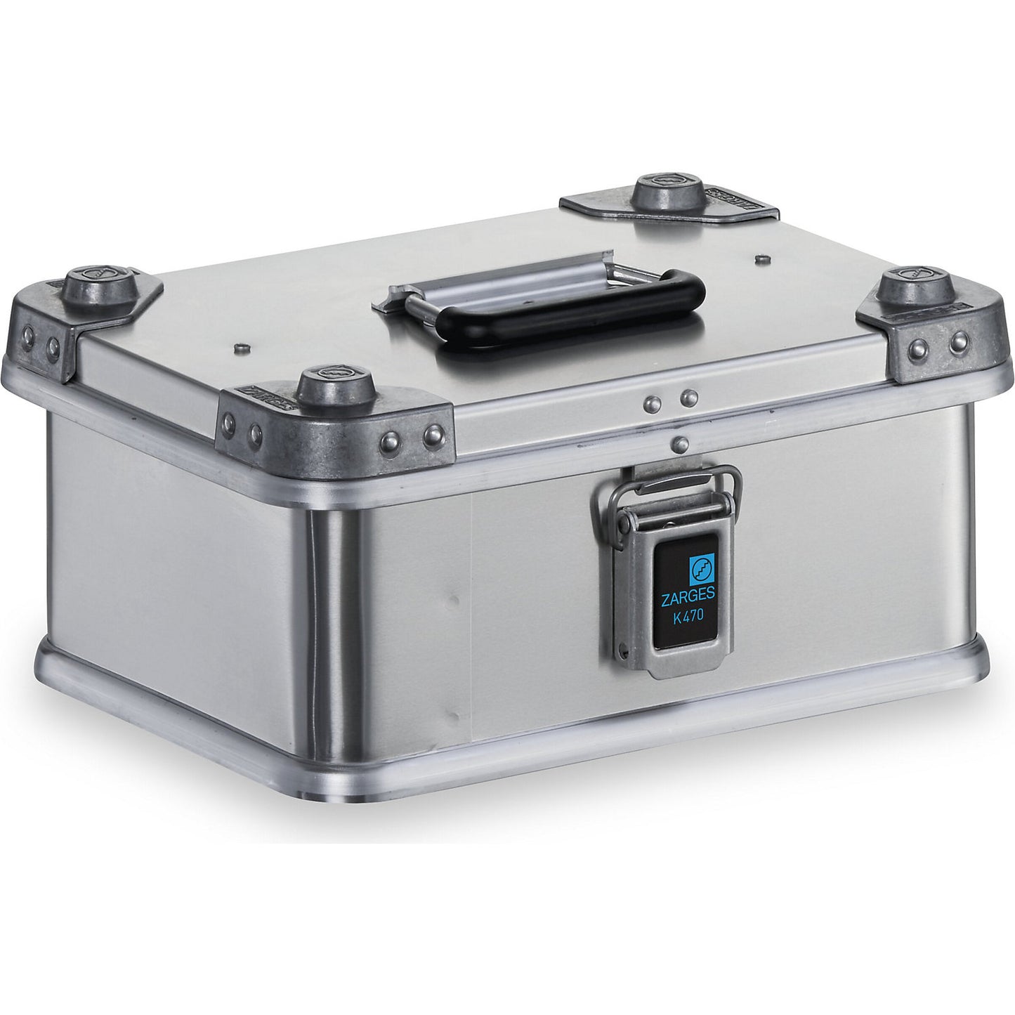 Aluminium transport case, capacity 13 l, internal LxWxH 350 x 250 x 150 mm, robust construction.