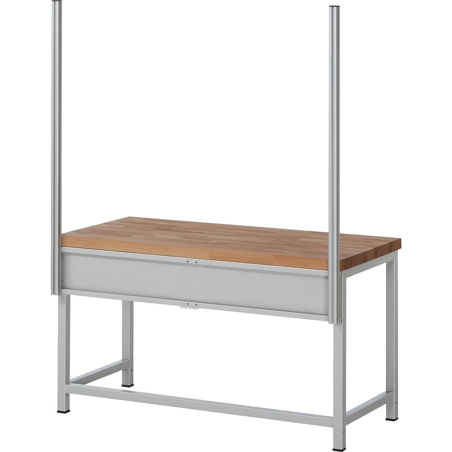 System upright set, 2 system uprights, for work table width 1500 mm.