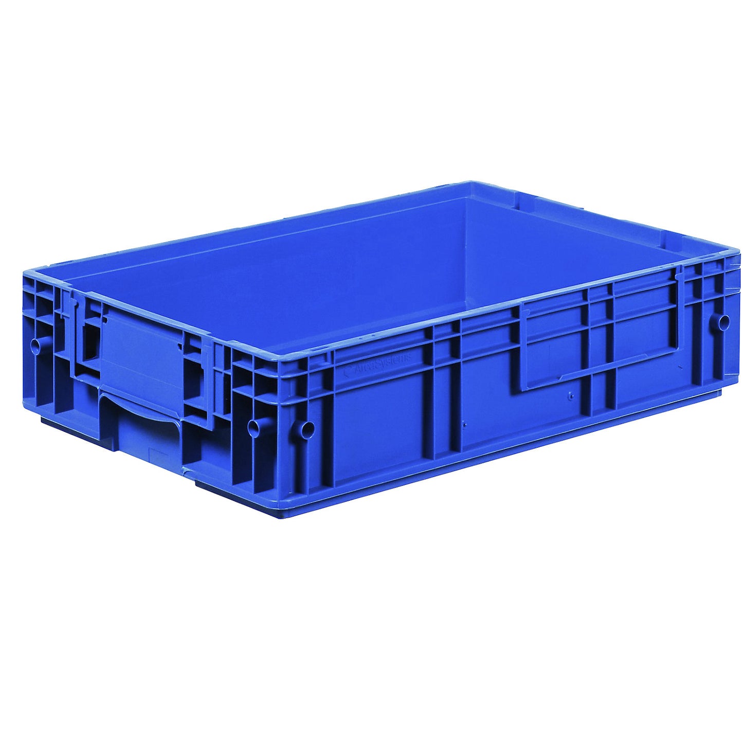 R-KLT container made of PP, blue, capacity 25.3 l, LxW 594 x 396 mm.