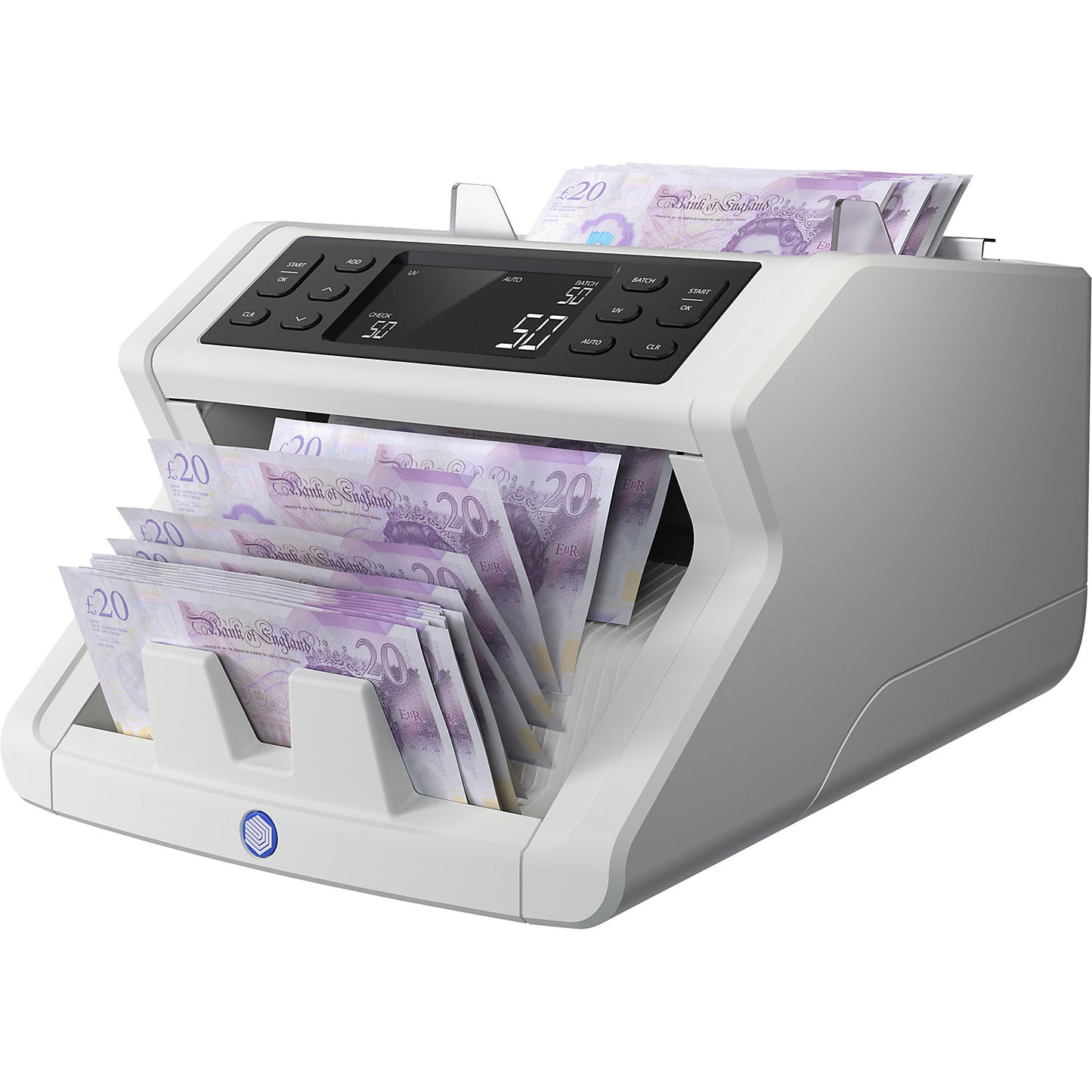 Counting machine for sorted counting, SAFESCAN 2210, twofold forgery detection.