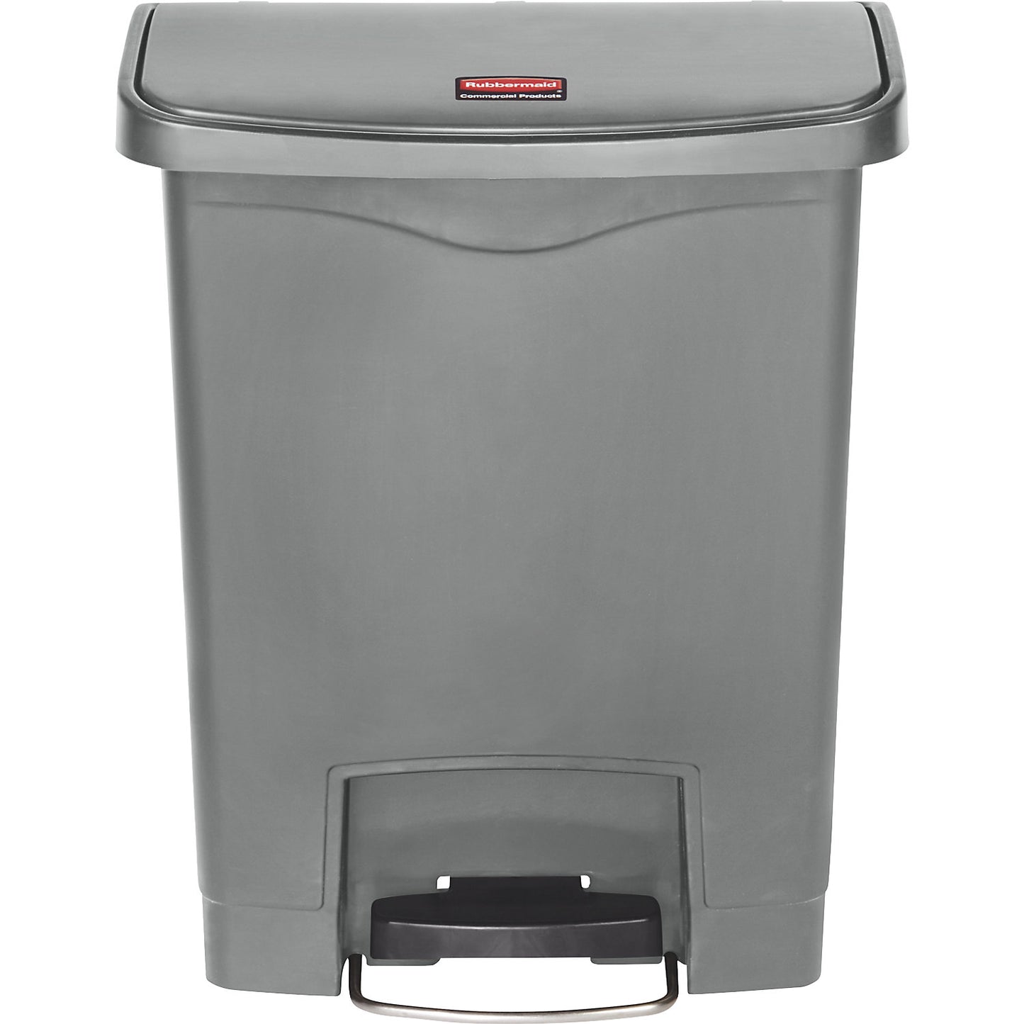 SLIM JIM® foot pedal bin, made of polyethylene, 30 l, grey.