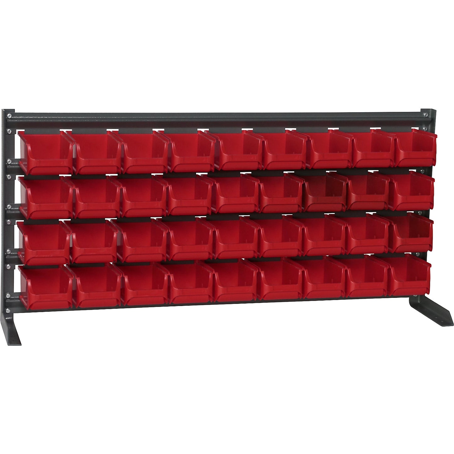 Small parts shelf unit, width 1020 mm, with open fronted storage bins, HxD 480 x 200 mm.