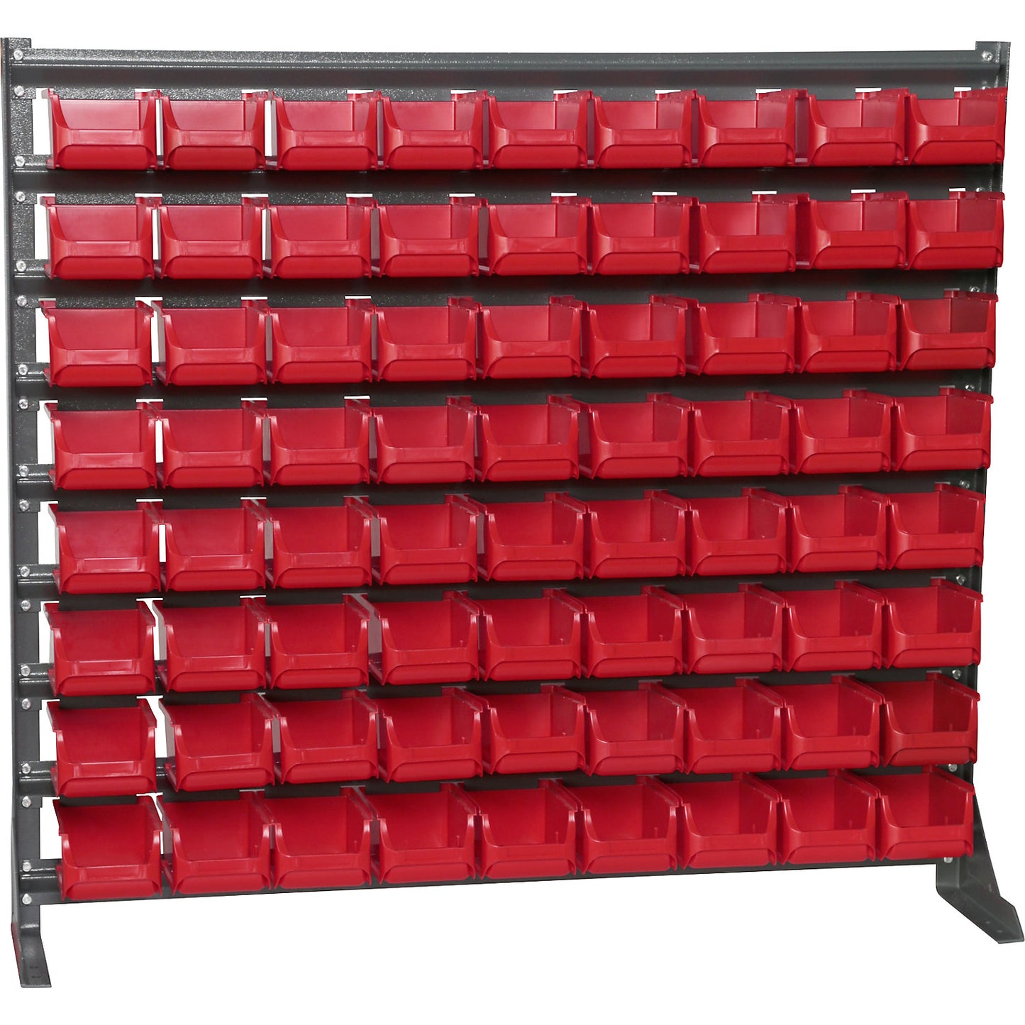 Small parts shelf unit, width 1020 mm, with open fronted storage bins, HxD 900 x 200 mm.