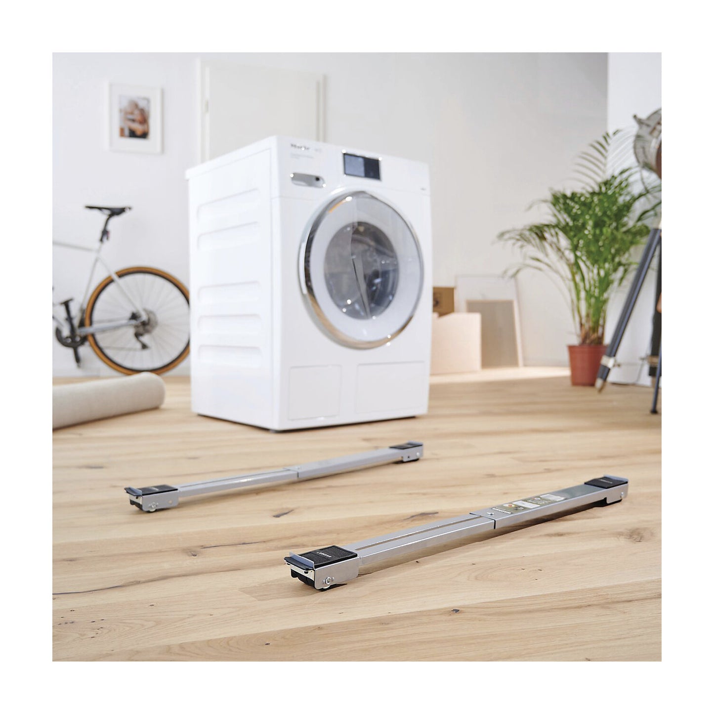 Transport aid, steel, max. load 150 kg, pack of 2, adjustable length, 445 - 700 mm.