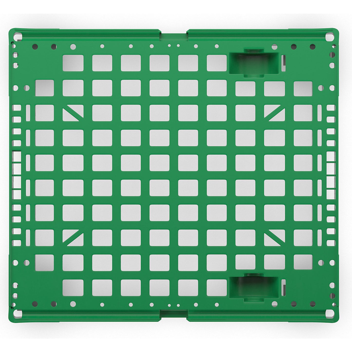 Dolly made of plastic, overall length 724 mm, traffic green.