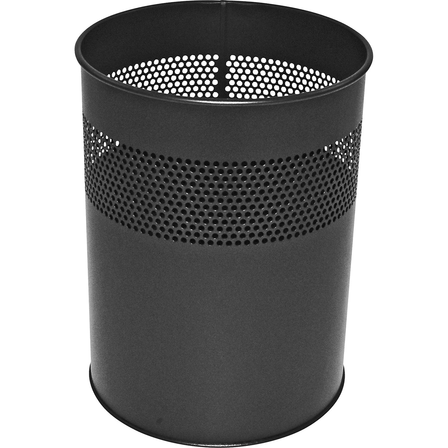 Waste paper bin, round, capacity 30 l, HxØ 405 x 310 mm, black.