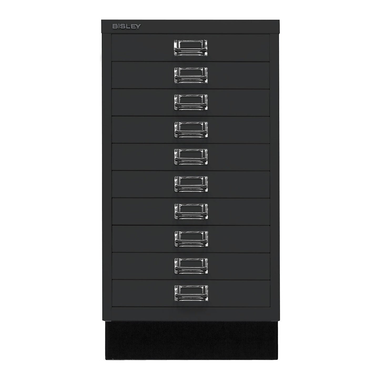 MultiDrawer™ 29 series, with plinth, A3, 10 drawers, black.