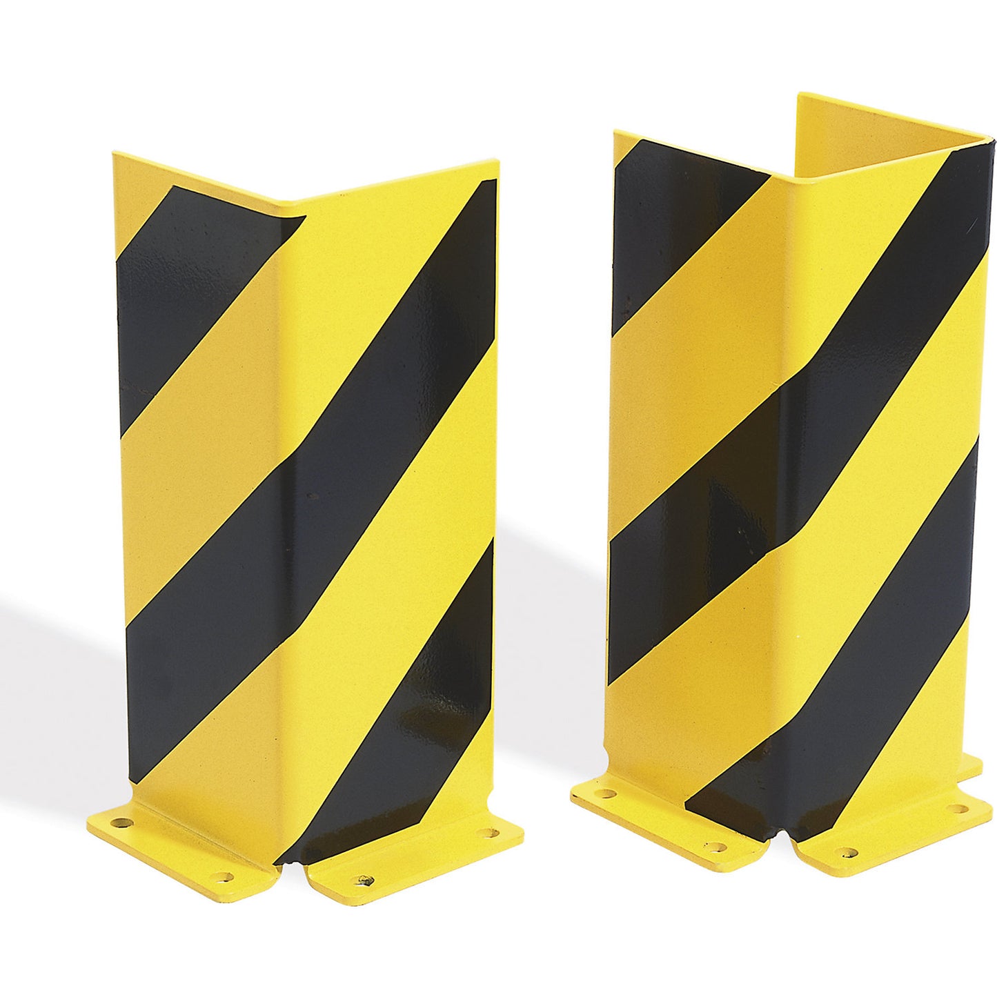 Collision protection, steel, HxWxD 400 x 148 x 160 mm, L-profile.