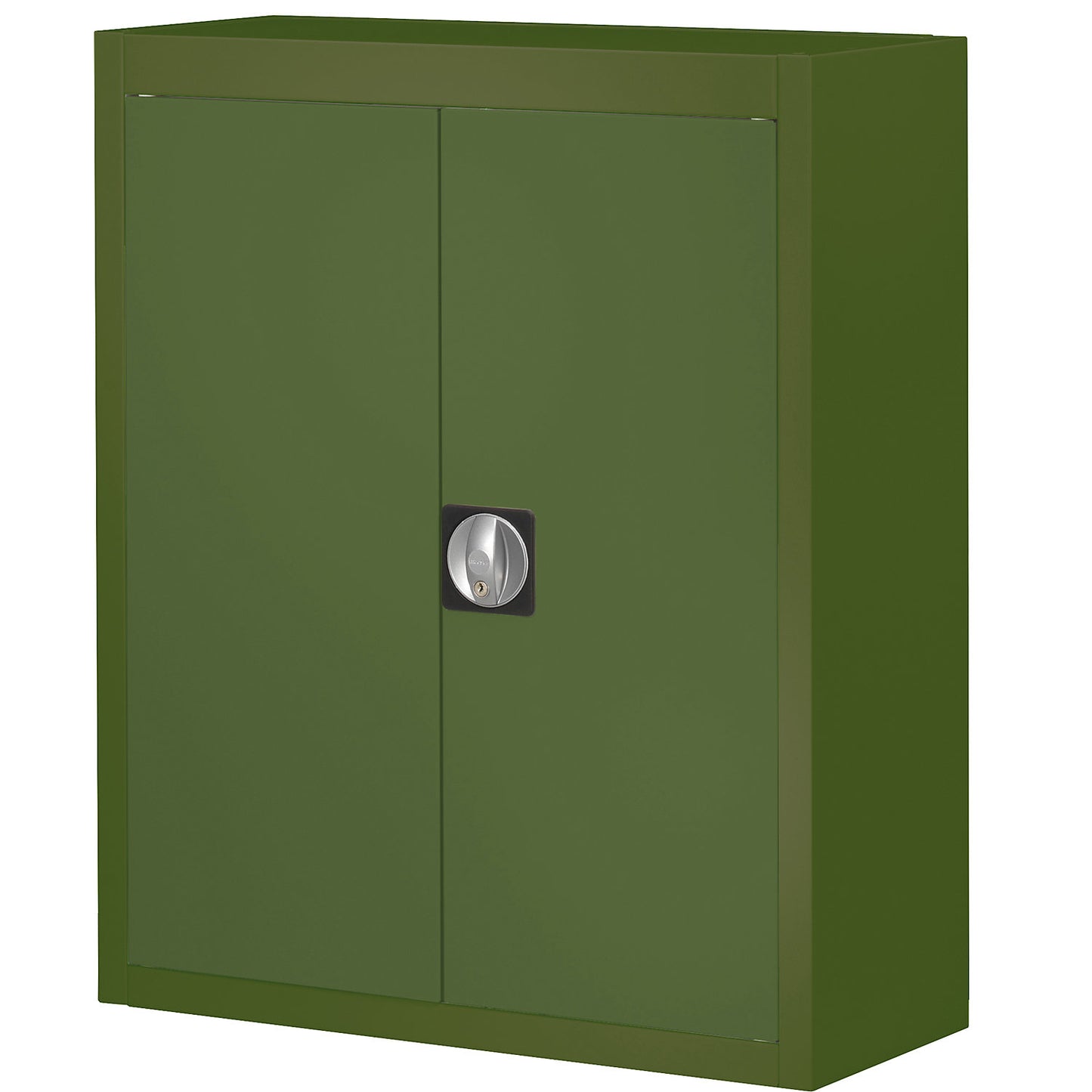 Storage cupboard, without open fronted storage bins, HxWxD 820 x 680 x 280 mm, single colour, green.