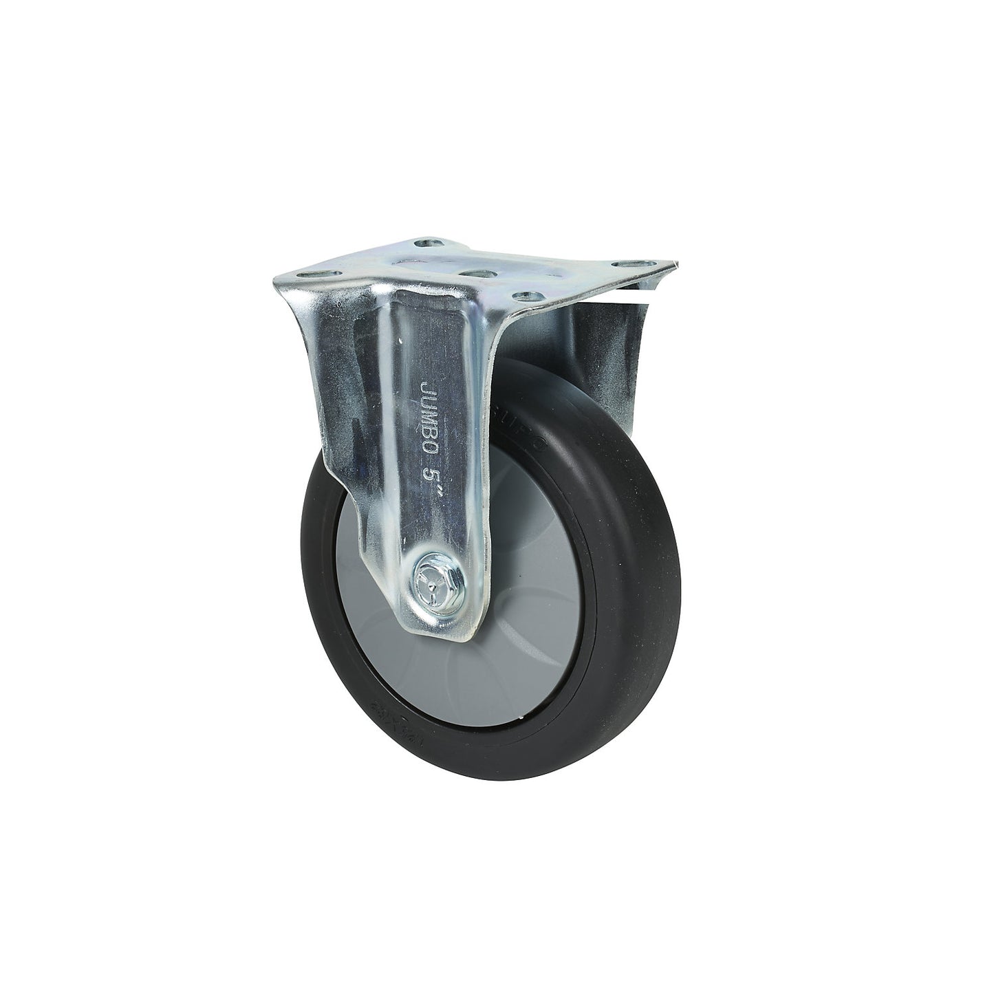 Fixed castor, standard version without rim, polyurethane, Ø 125 mm.