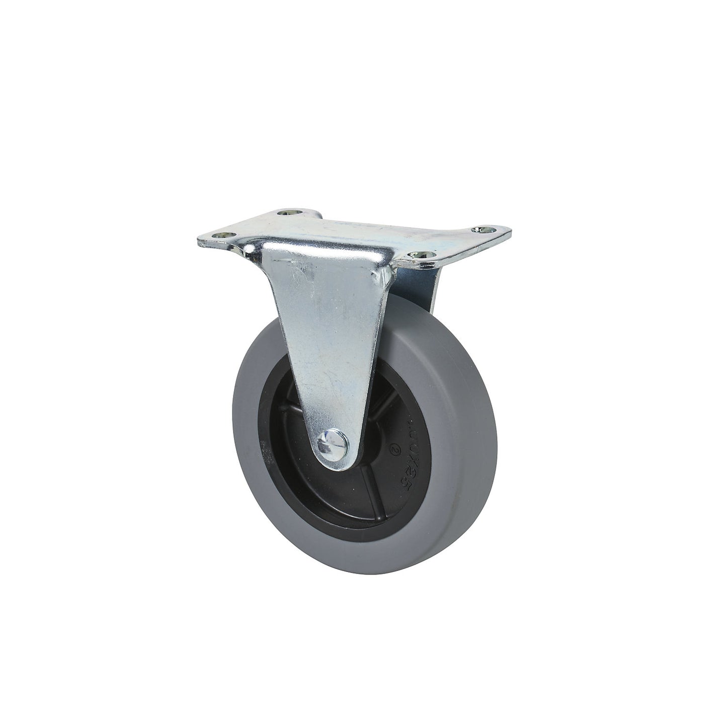 Fixed castor for aluminium platform truck, Ø 100 x 25 mm, for model EX-1A.