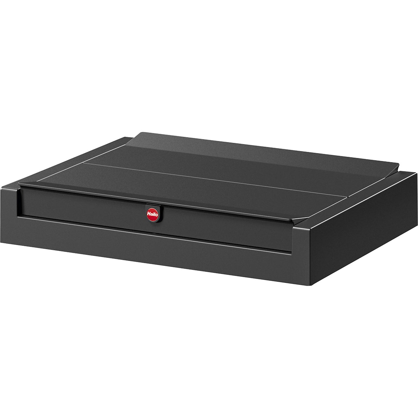 Swing lid, for waste box, black.