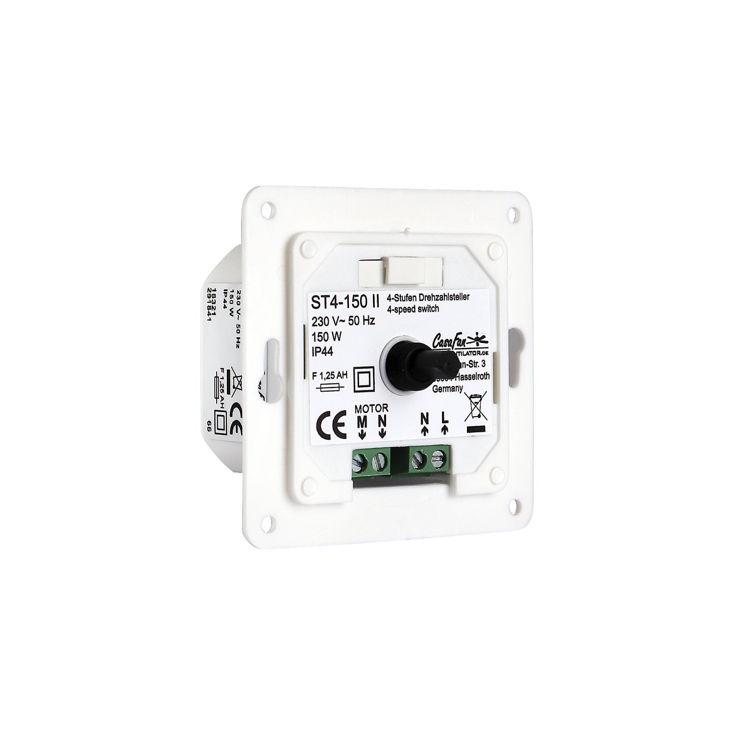 ST4-150 II wall switch, 4 rotary switch settings, for ceiling fan.
