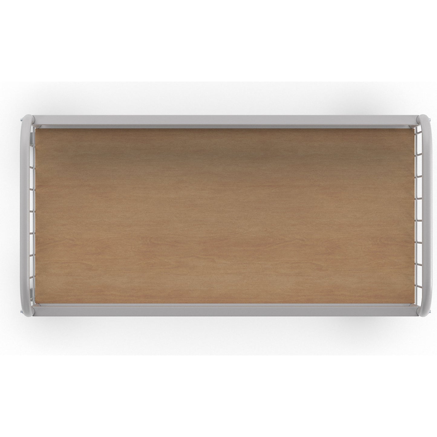 Office shelf trolley, max. load 150 kg, with 2 shelves, 4 swivel castors, wheel Ø 100 mm.